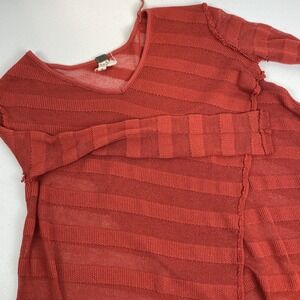 We The‎ Free Dress Women's Size Extra Small Burnt Orange Mesh Knit Midi Boho